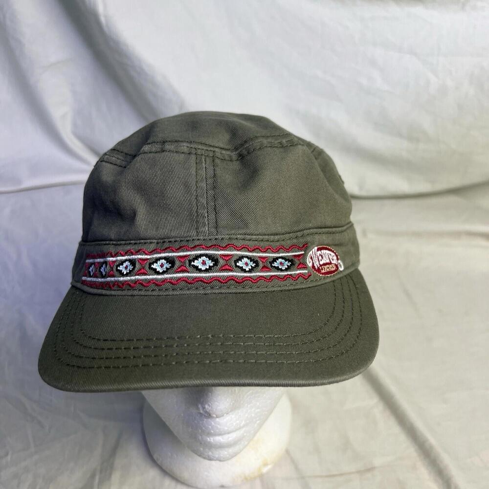 Cap America Military Caps Cadet Army Hat Adjustable Flat Top Weaver Leather